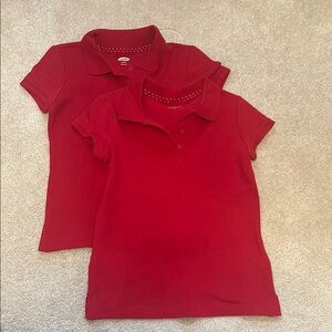 NWOT Red uniform polos